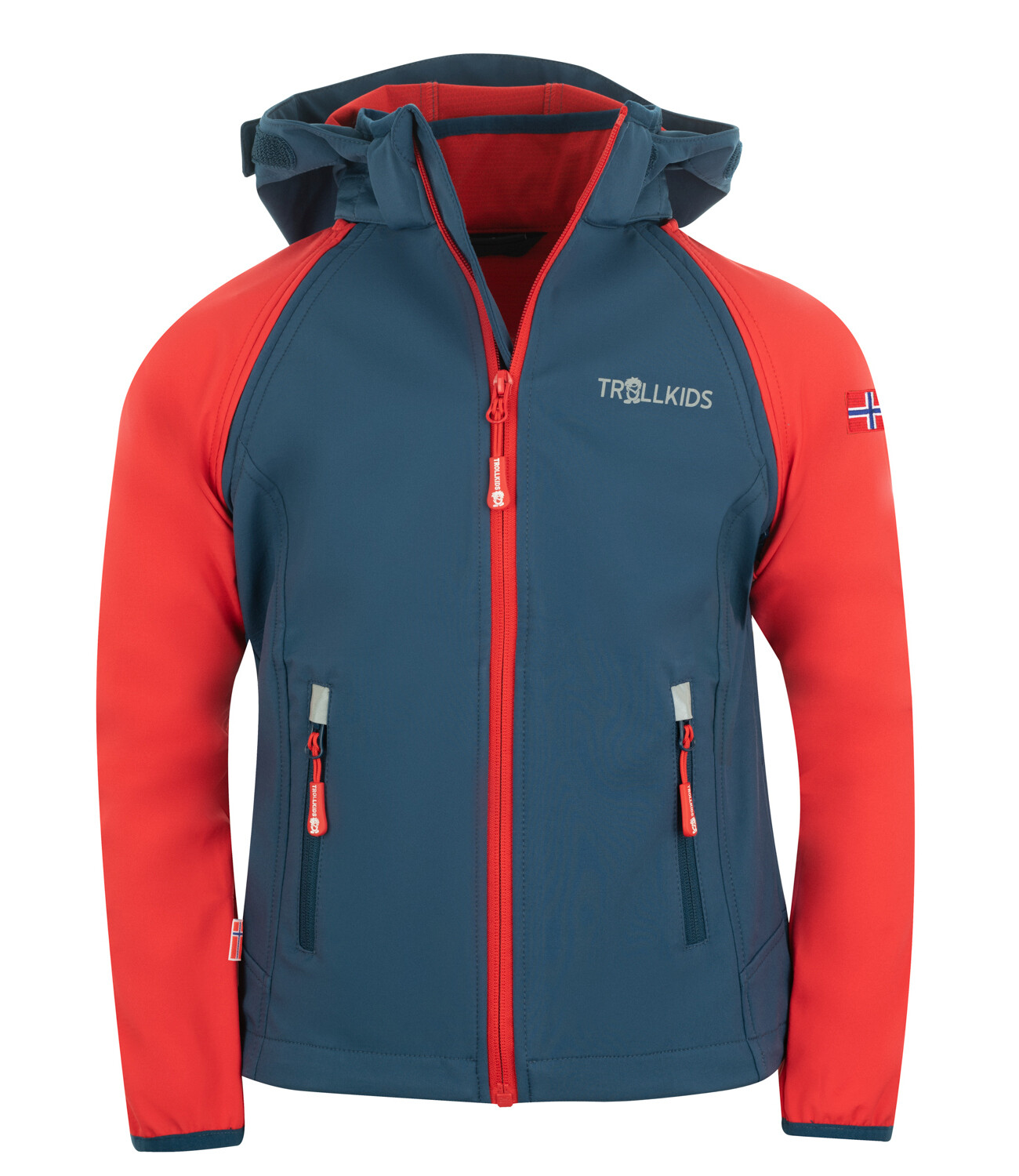 

Куртка софтшелл Trollkids Softshell Jacke Zip Off Rondane, цвет Hellrot/Blau