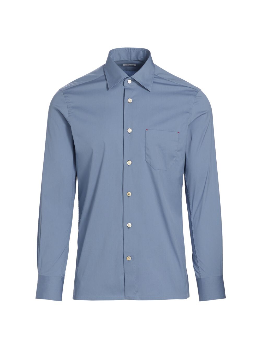 

Рубашка Nerano из смесового хлопка Kiton, синий
