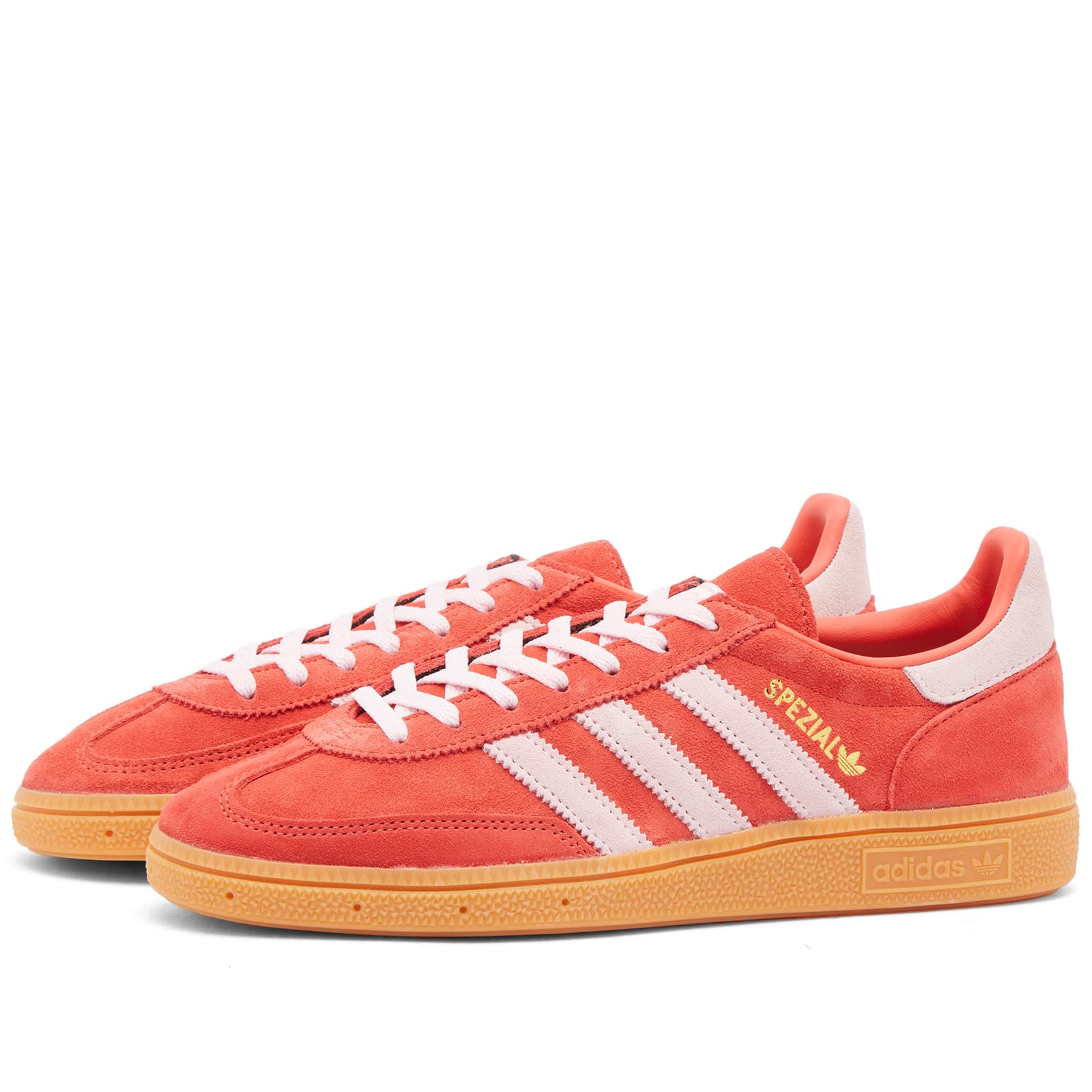 Кроссовки Adidas Handball Spezial, цвет Bright Red, Clear Pink & Gum –  заказать с доставкой из-за рубежа через онлайн-сервис «CDEK.Shopping»