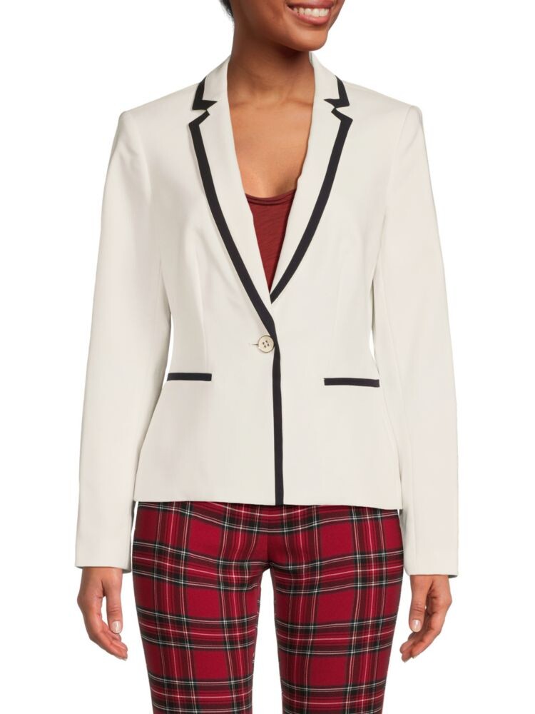 

Блейзер с контрастной отделкой Tommy Hilfiger, цвет Ivory Midnight