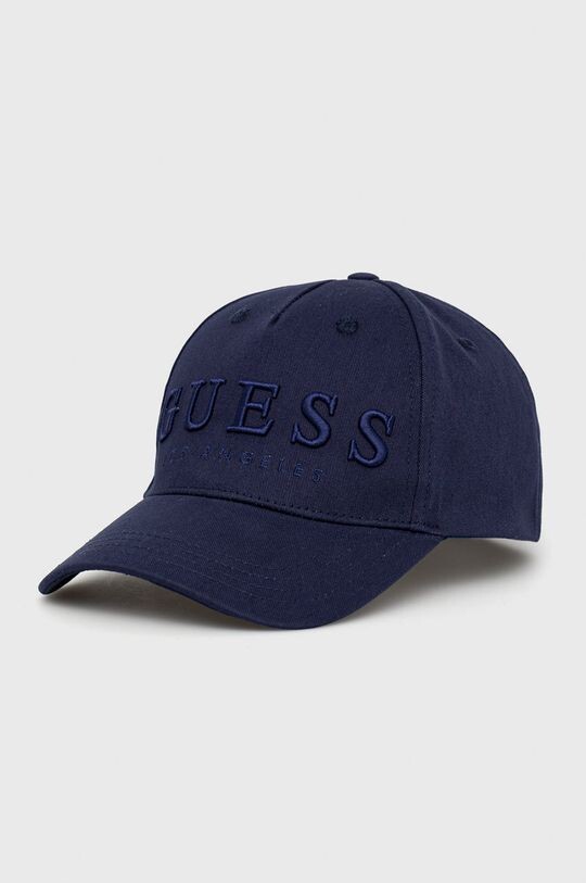 

Хлопковая бейсболка Guess, темно-синий