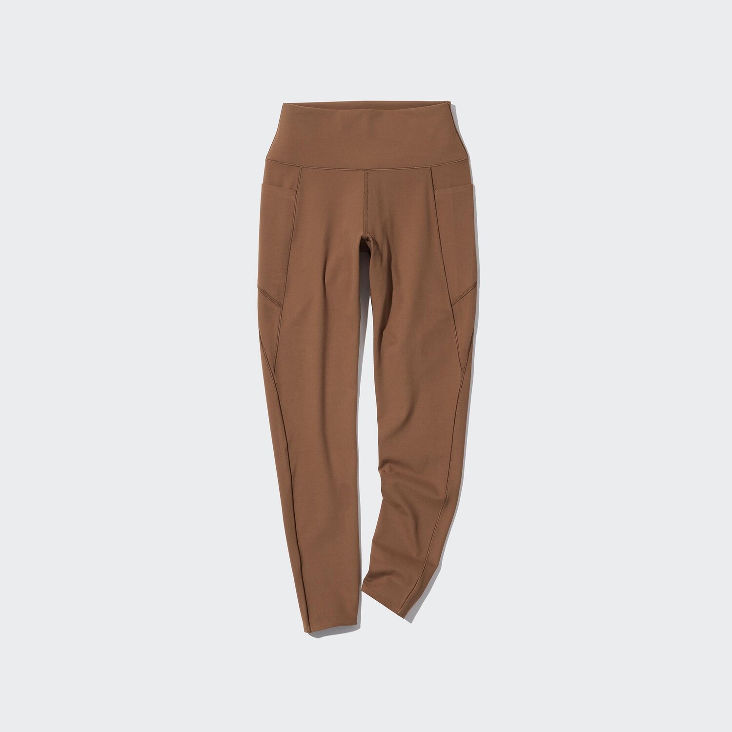 

Леггинсы UNIQLO Airism с уф-защитой и карманами, коричневый