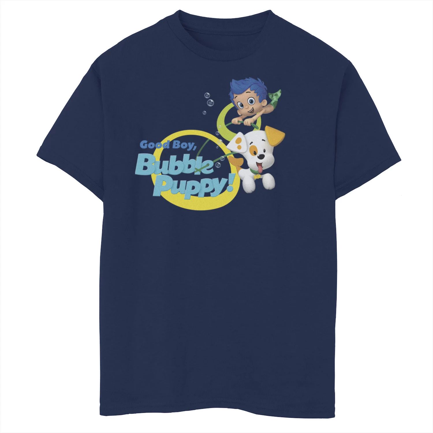 цена Футболка Bubble Guppies Bubble Puppy для мальчиков 8–20 лет с графическим рисунком и плакатом Nickelodeon