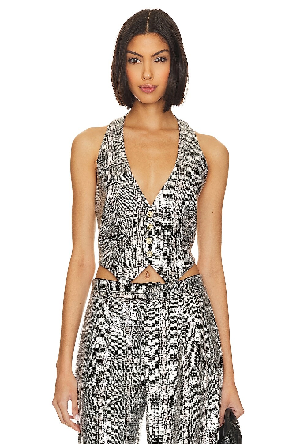 

Жилет retrofete Haddy, цвет Grey Plaid