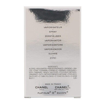 

Туалетная вода-спрей для мужчин Egoiste Platinum, 1,7 унции, Chanel