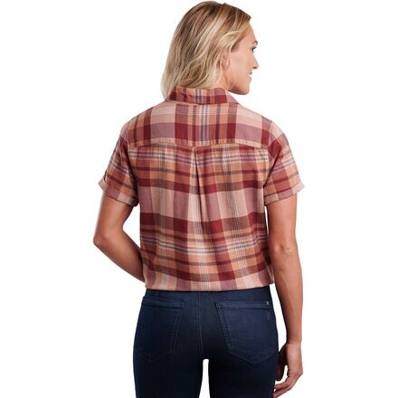 

Рубашка Elsie с короткими рукавами женская KUHL, цвет Sandstone Plaid