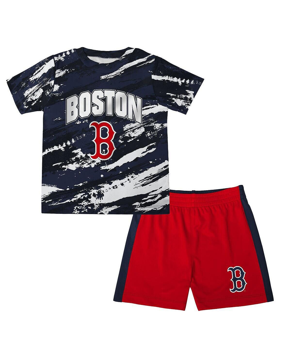 

Комплект из футболки и шорт Little Boys and Girls темно-синего, красного цвета Boston Red Sox Stealing Homebase 2.0 Outerstuff