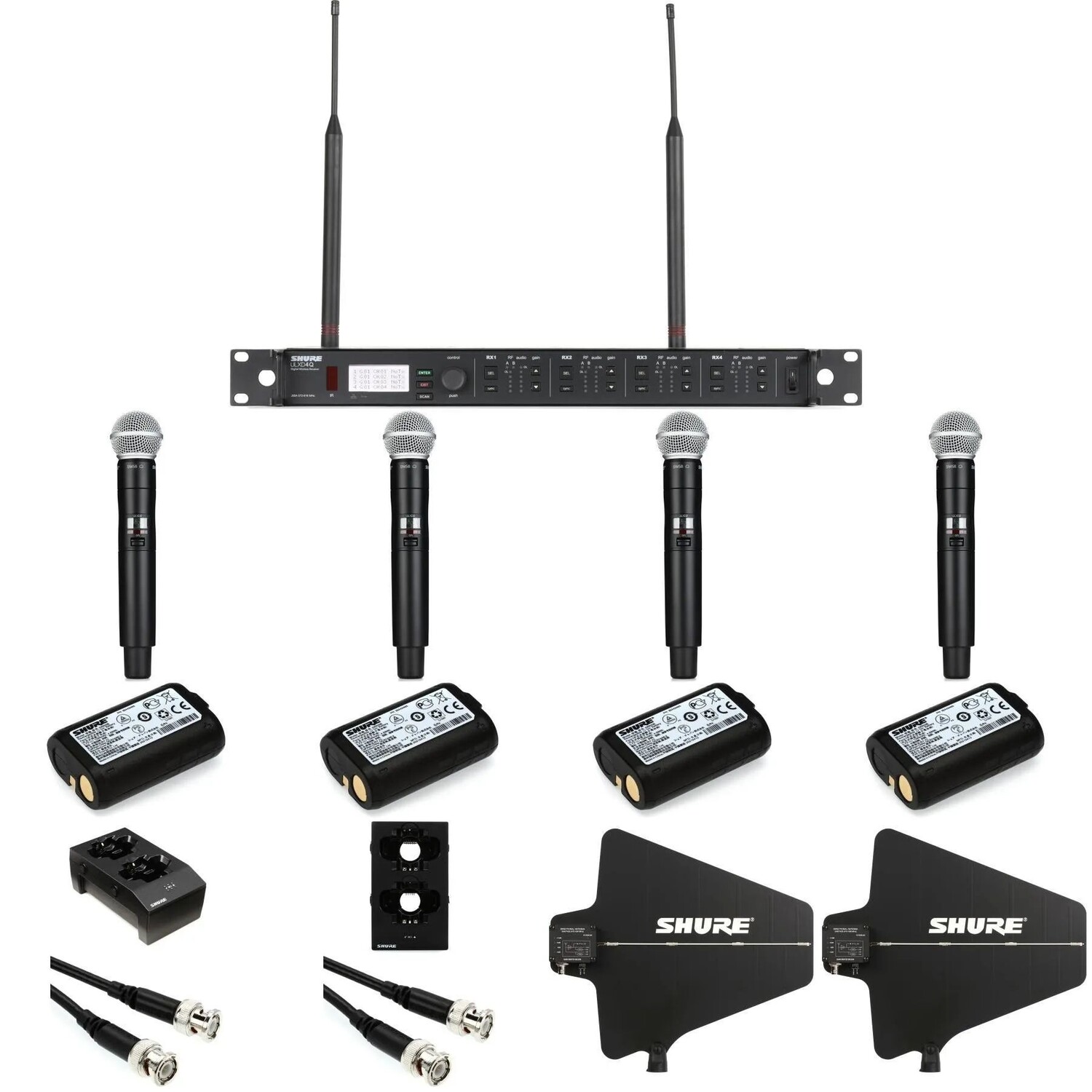 

4-канальный портативный беспроводной комплект Shure ULXD4 — браслет J50A
