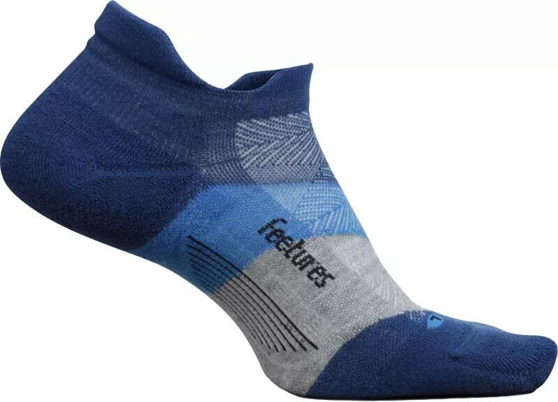 

Feetures! Носки Elite Max Cushion No Show Tab, темно-синий/серый