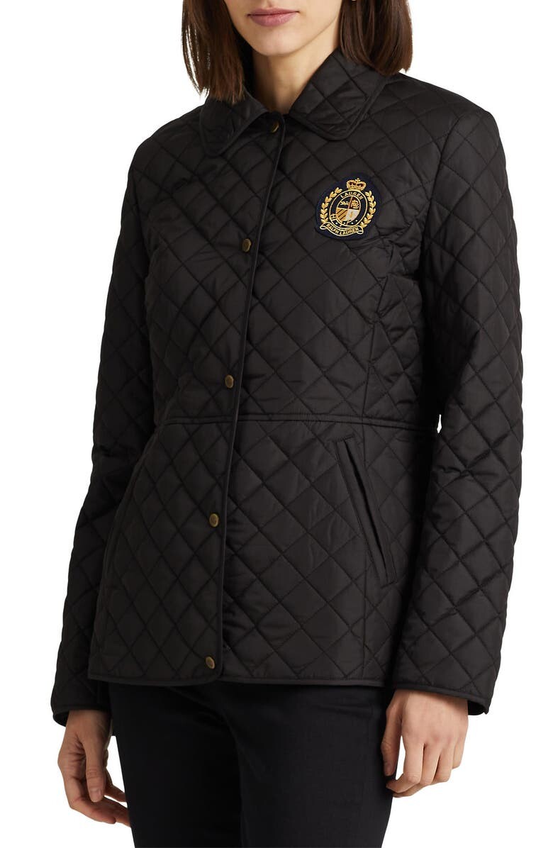 

Водоотталкивающая стеганая куртка LAUREN RALPH LAUREN, черный