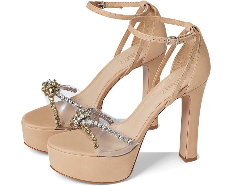 Туфли Schutz Jayda Platform, цвет Light Nude/Transparente