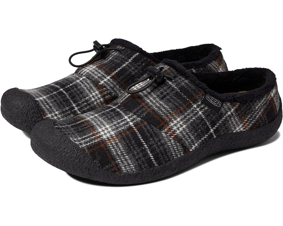 

Лоферы KEEN Howser III Slide, цвет Black Plaid/Steel Grey