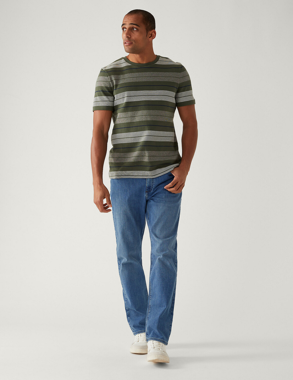 

Свободные эластичные джинсы Marks & Spencer, индиго