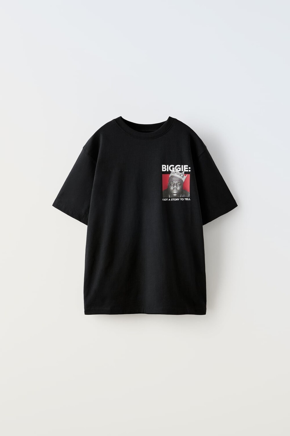 

Мятная футболка the press big brooklyn ZARA, черный