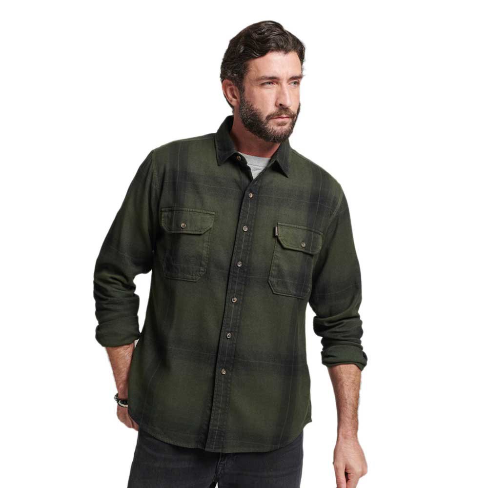 цена Рубашка Superdry Vintage Check Flannel, зеленый
