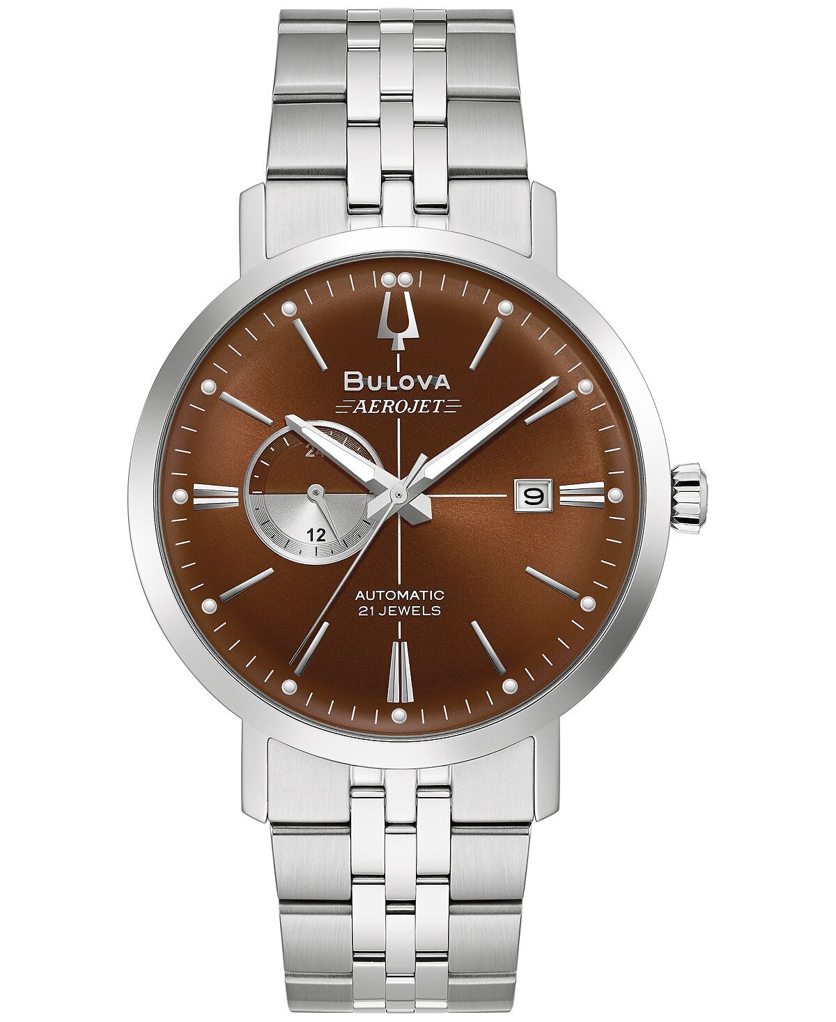 

Мужские автоматические часы Aerojet с браслетом из нержавеющей стали, 41 мм Bulova