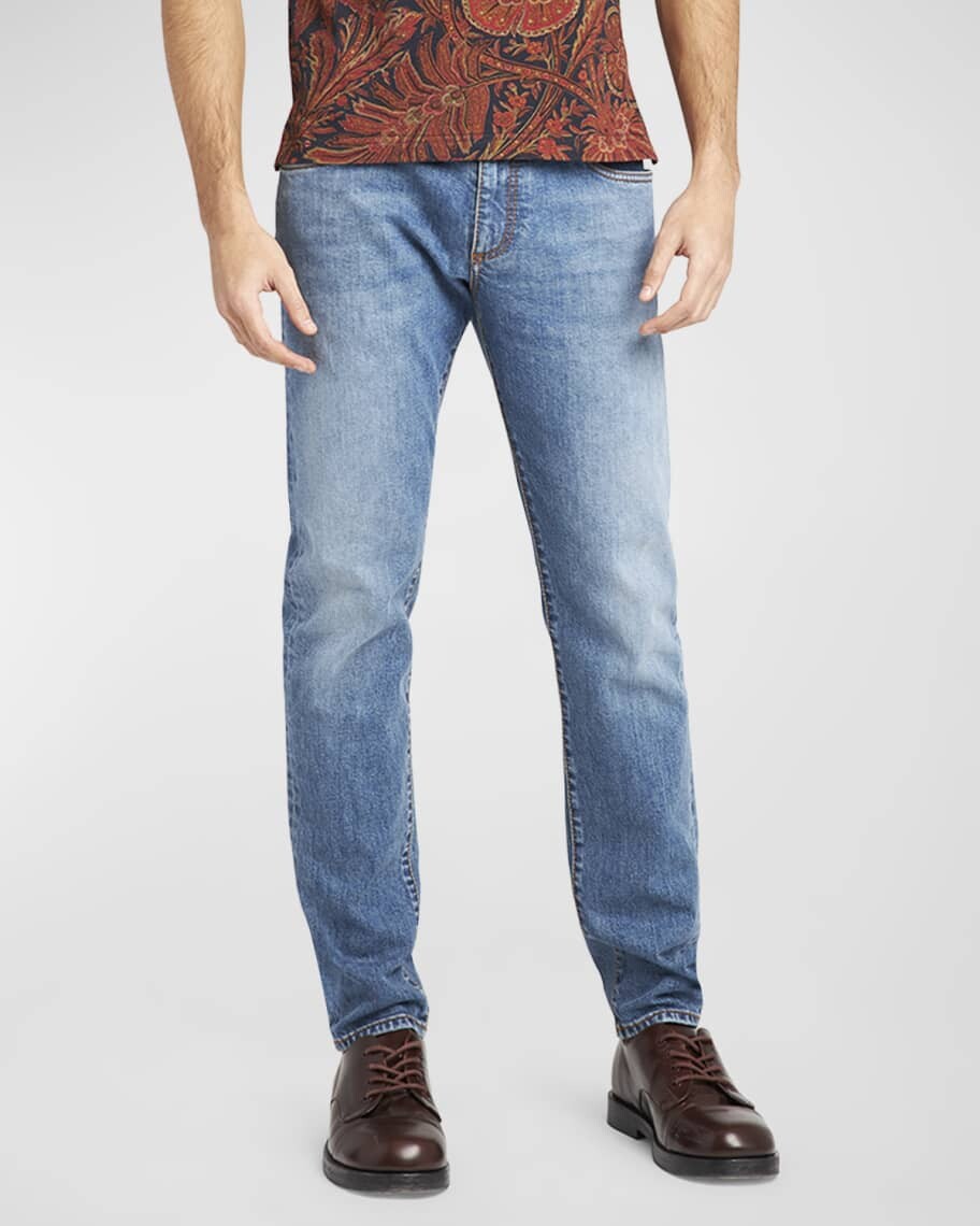 

Мужские джинсы прямого кроя из денима Etro