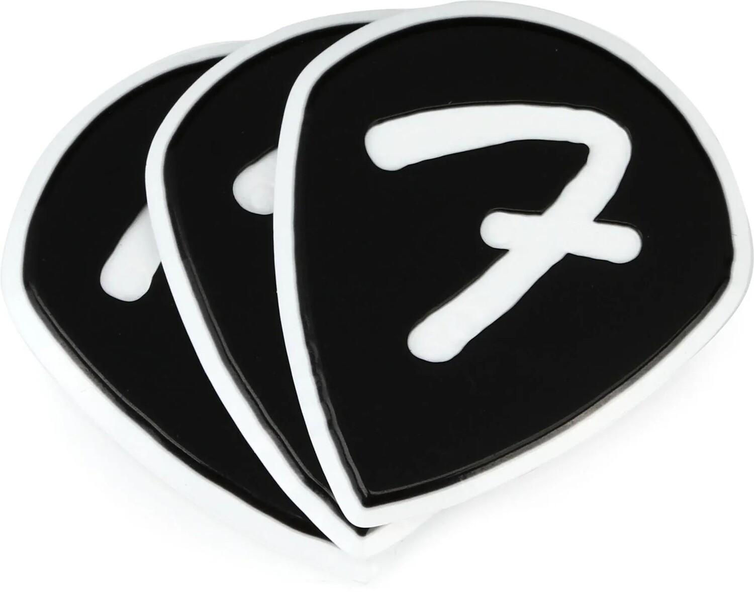 

Медиаторы Fender 551 F Grip Picks — черные, 3 шт.