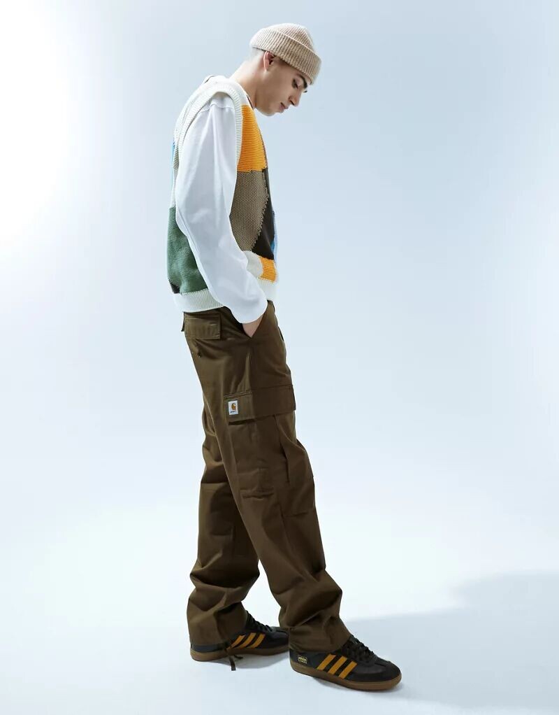 

Коричневые брюки карго Regular Carhartt WIP