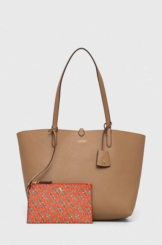 

Двусторонняя сумка Lauren Ralph Lauren, бежевый