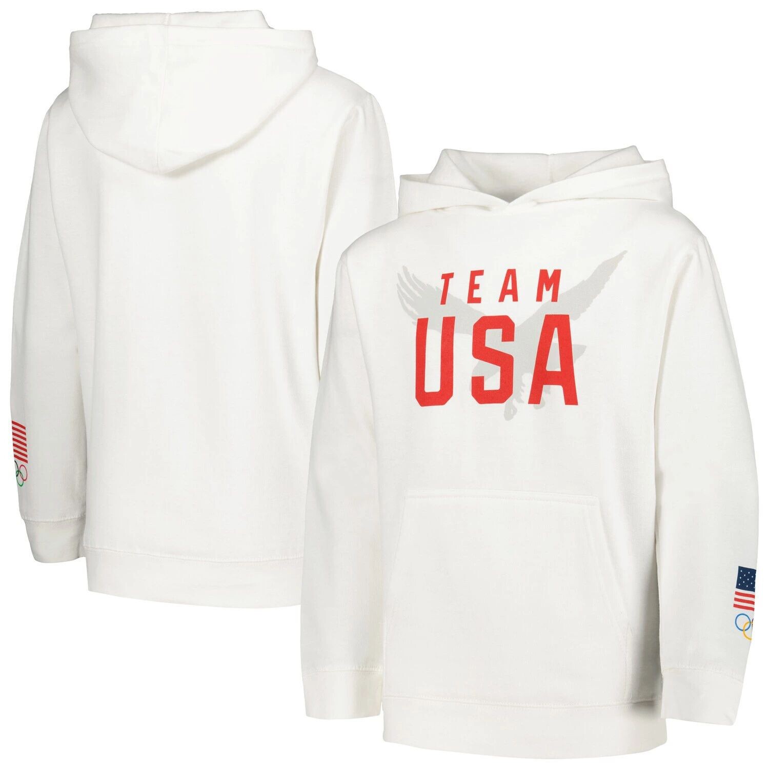 

Толстовка с капюшоном и пуловером Youth White Team USA Eagle Outerstuff