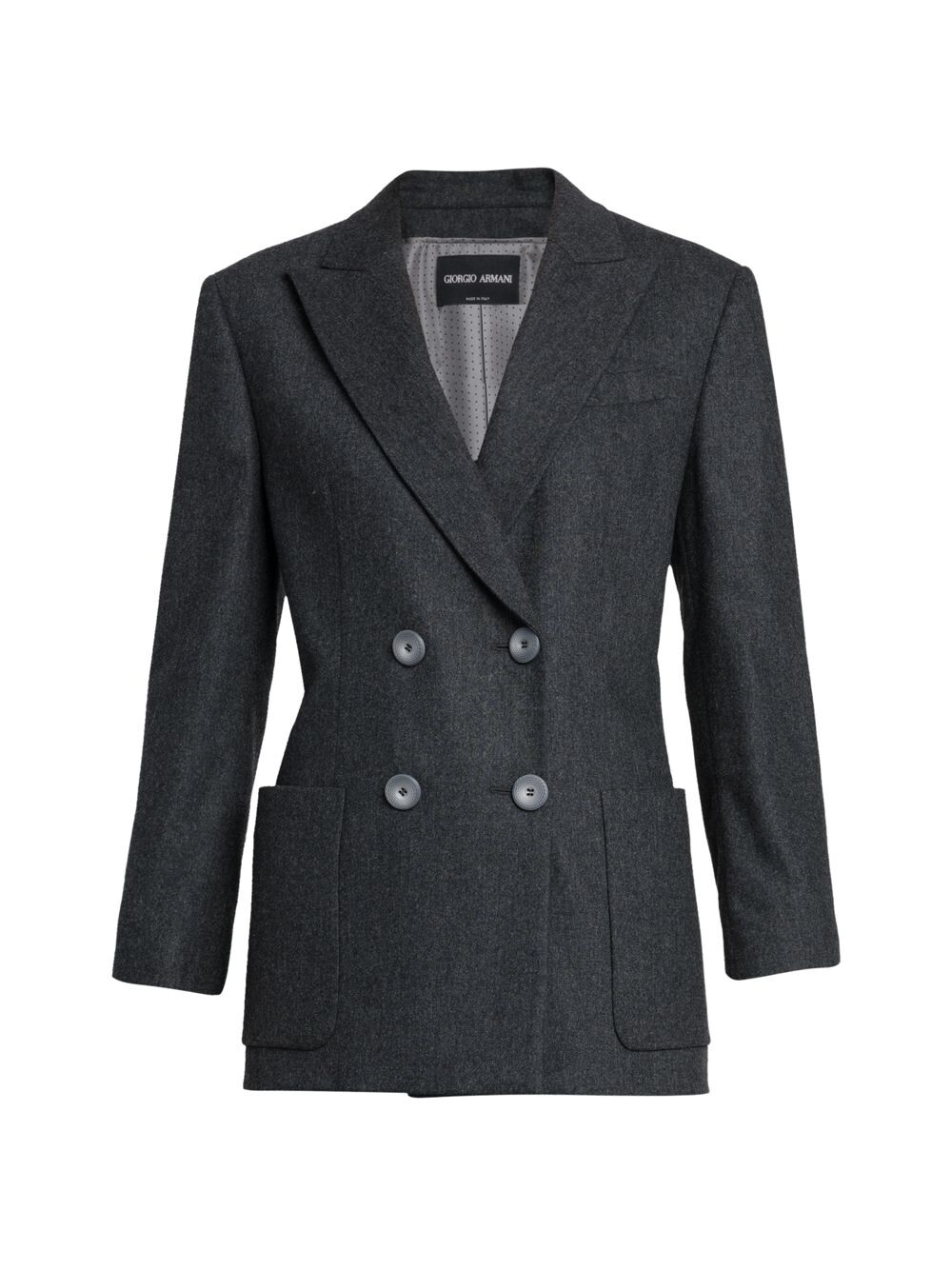 

Фланелевая двубортная куртка Giorgio Armani, Серый