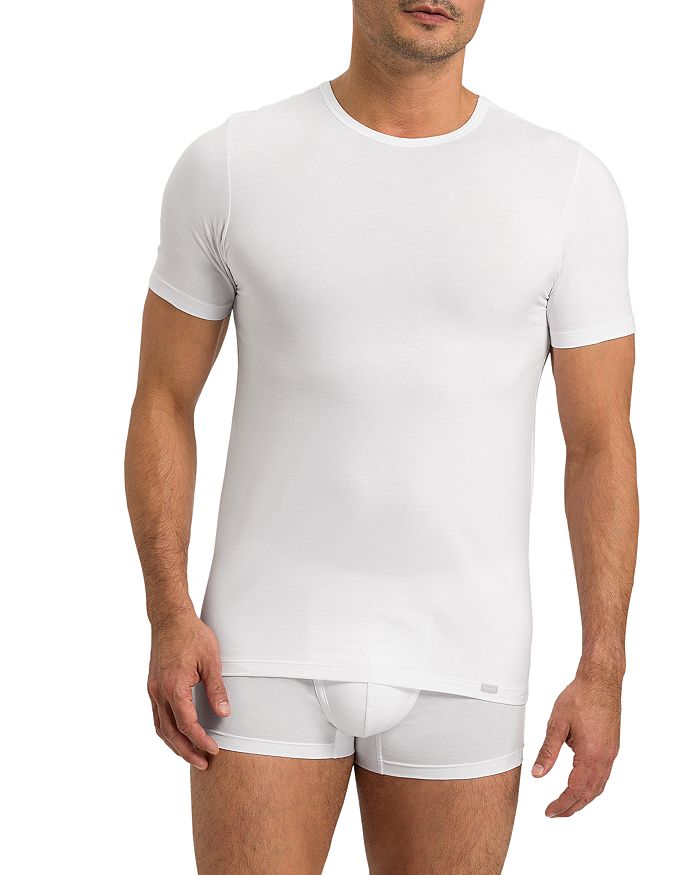 

Эластичные однотонные футболки из хлопка Essentials, упаковка из 2 шт. Hanro, Серый