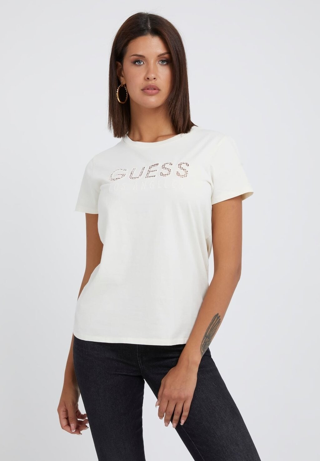 

Футболка с принтом Guess, Коричневый
