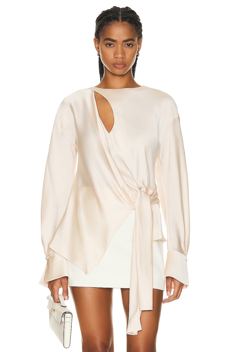 

Топ Simkhai Raffaella Front Tie, цвет Blush