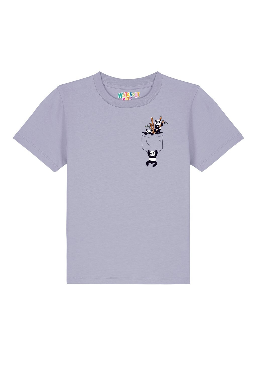 

Футболка с принтом POCKET PANDAS Watapparel, цвет lavender