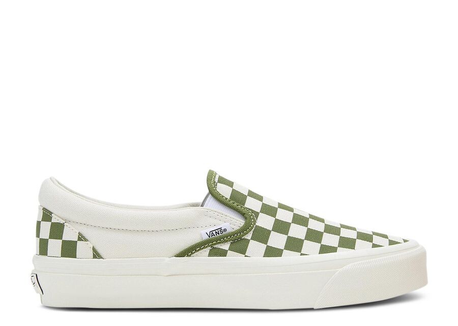

Кроссовки Vans Premium Slip-On 98 'Checkerboard - Pesto Green', зеленый