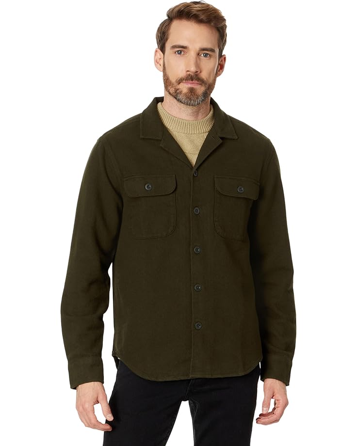 Куртка Madewell Brushed Flannel Easy Shirt-Jacket, цвет Dried Olive