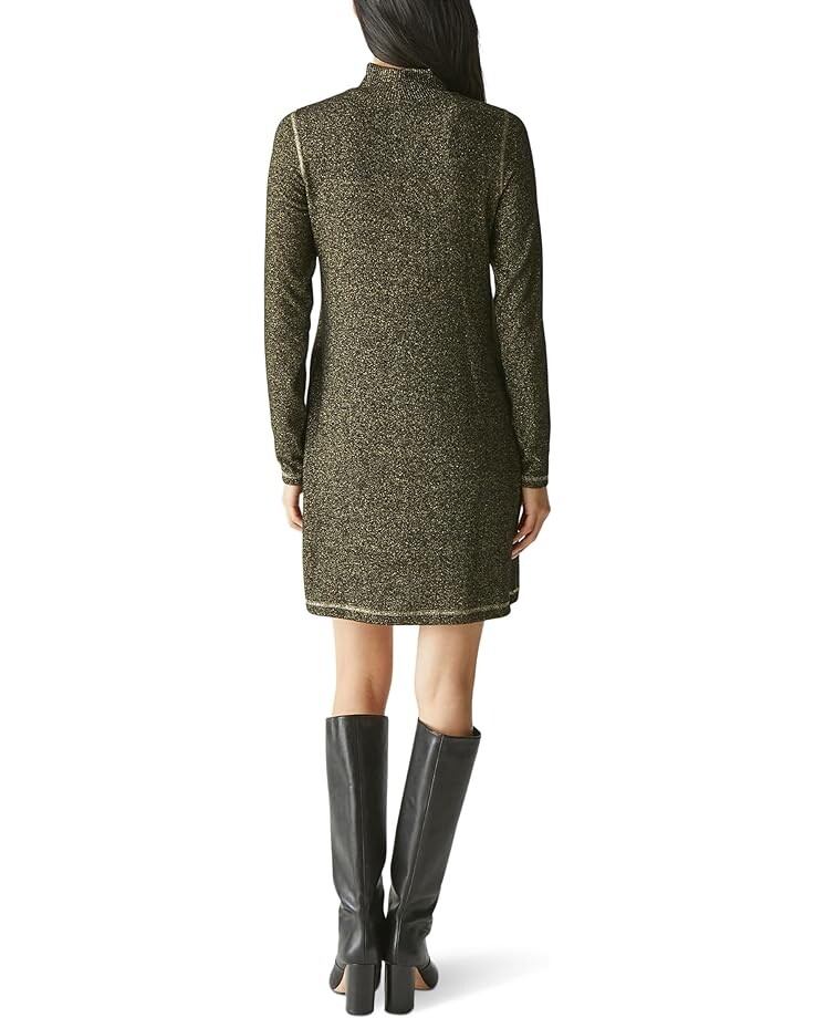 

Платье Michael Stars Olivia Sparkle Mock Neck Dress, черный