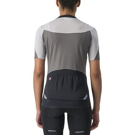 

Джерси с градиентными цветовыми блоками — женский Castelli, цвет Gunmetal Gray/Silver Gray