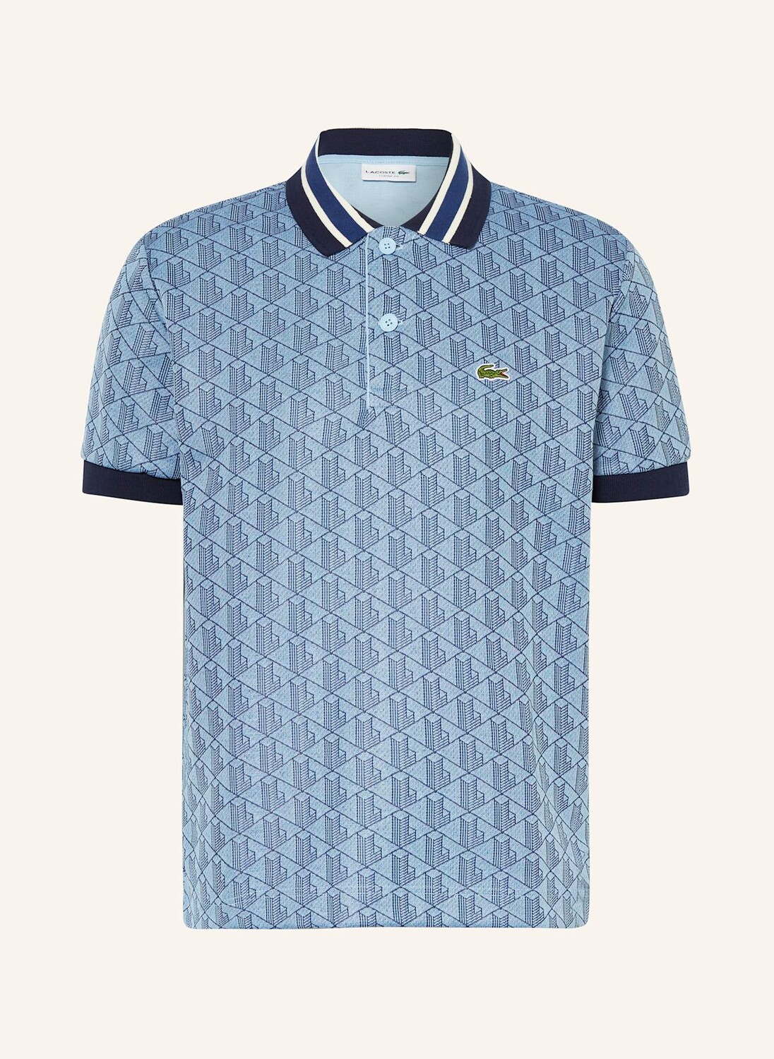 

Рубашка-поло из джерси LACOSTE, цвет HELLBLAU/BLAU
