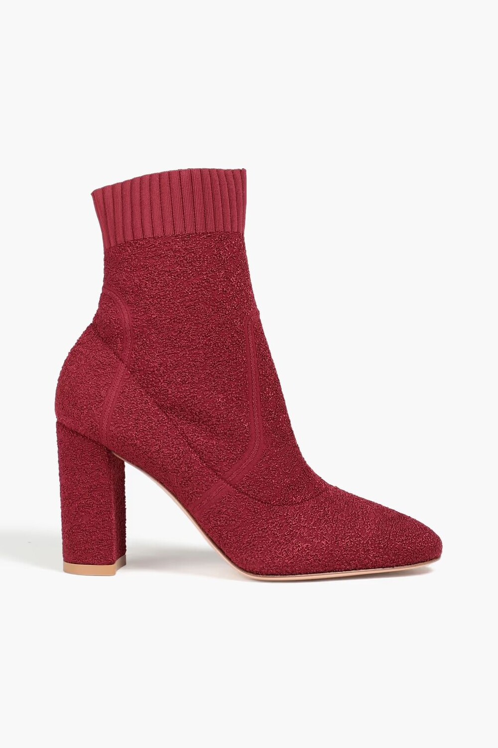 

Ботинки-носки Isa букле вязки Gianvito Rossi, бордовый