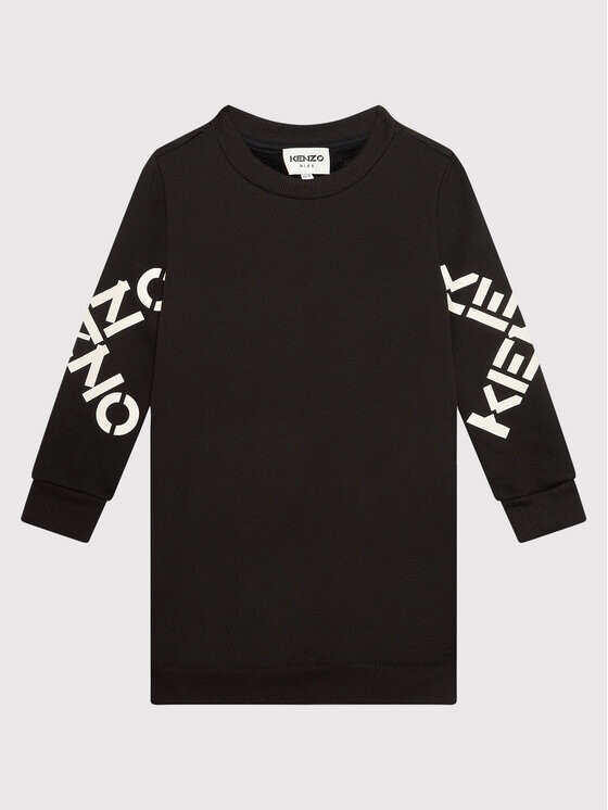 

Платье на каждый день, стандартного кроя Kenzo Kids, черный