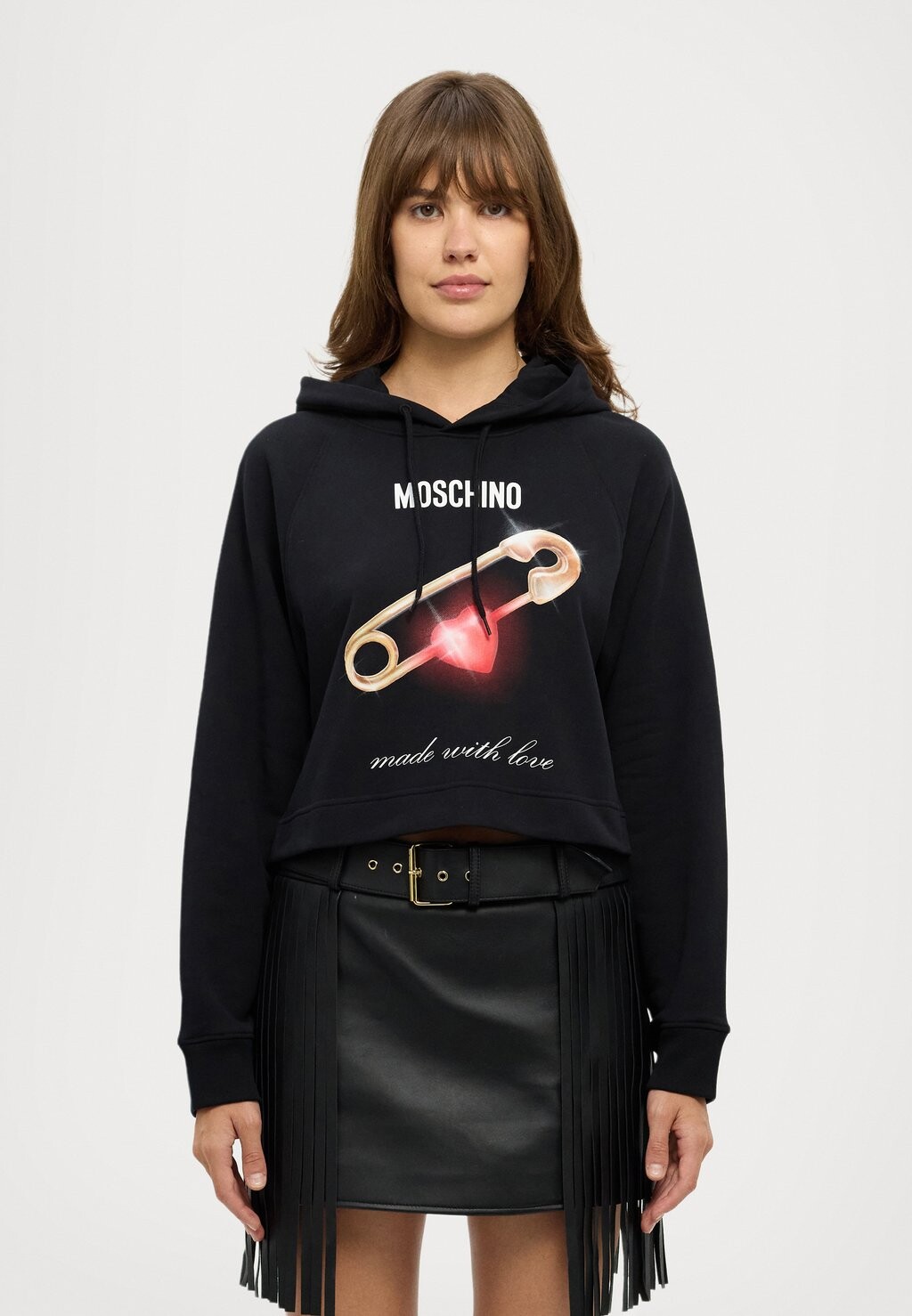 

Толстовка с капюшоном FELPA MOSCHINO, черный