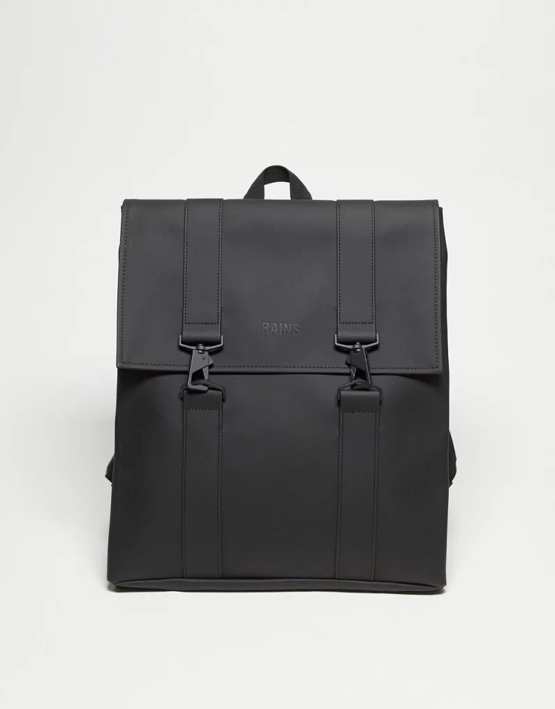 Черный водонепроницаемый большой рюкзак унисекс Rains 13300 MSN