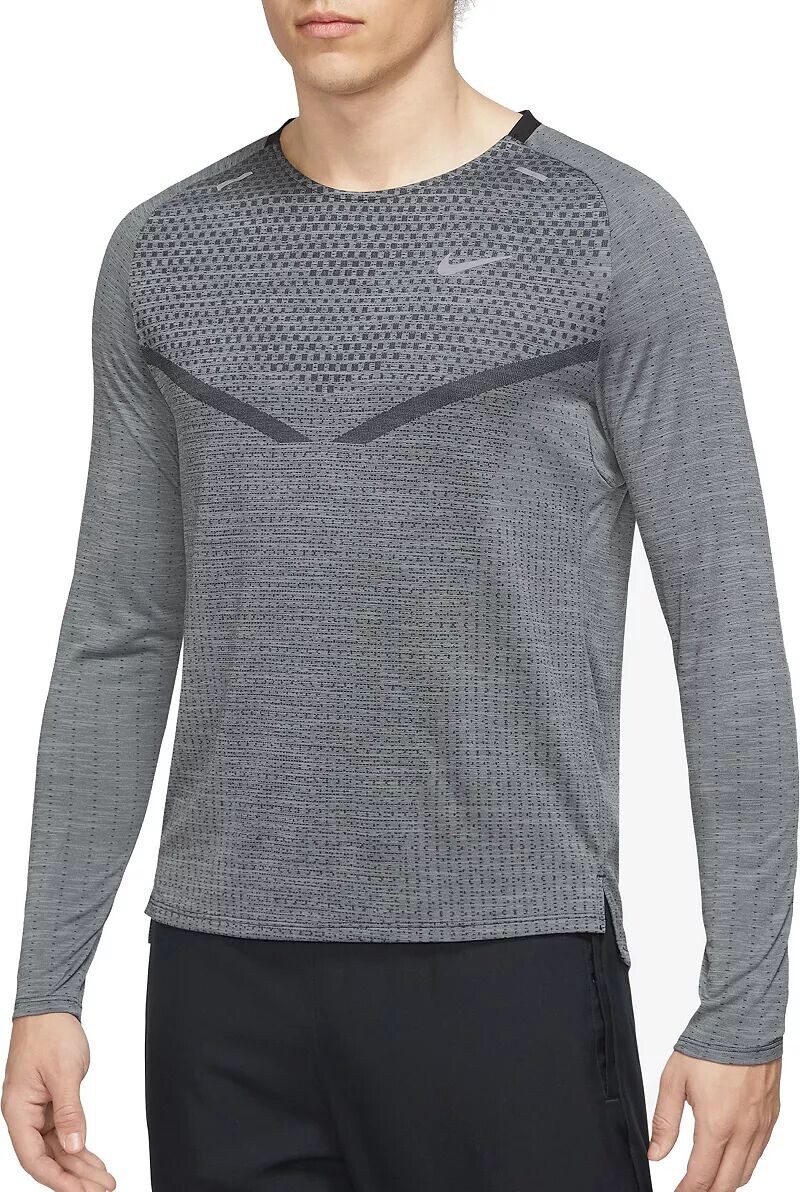 

Мужская беговая рубашка с длинными рукавами Nike Dri-FIT ADV Techknit, черный
