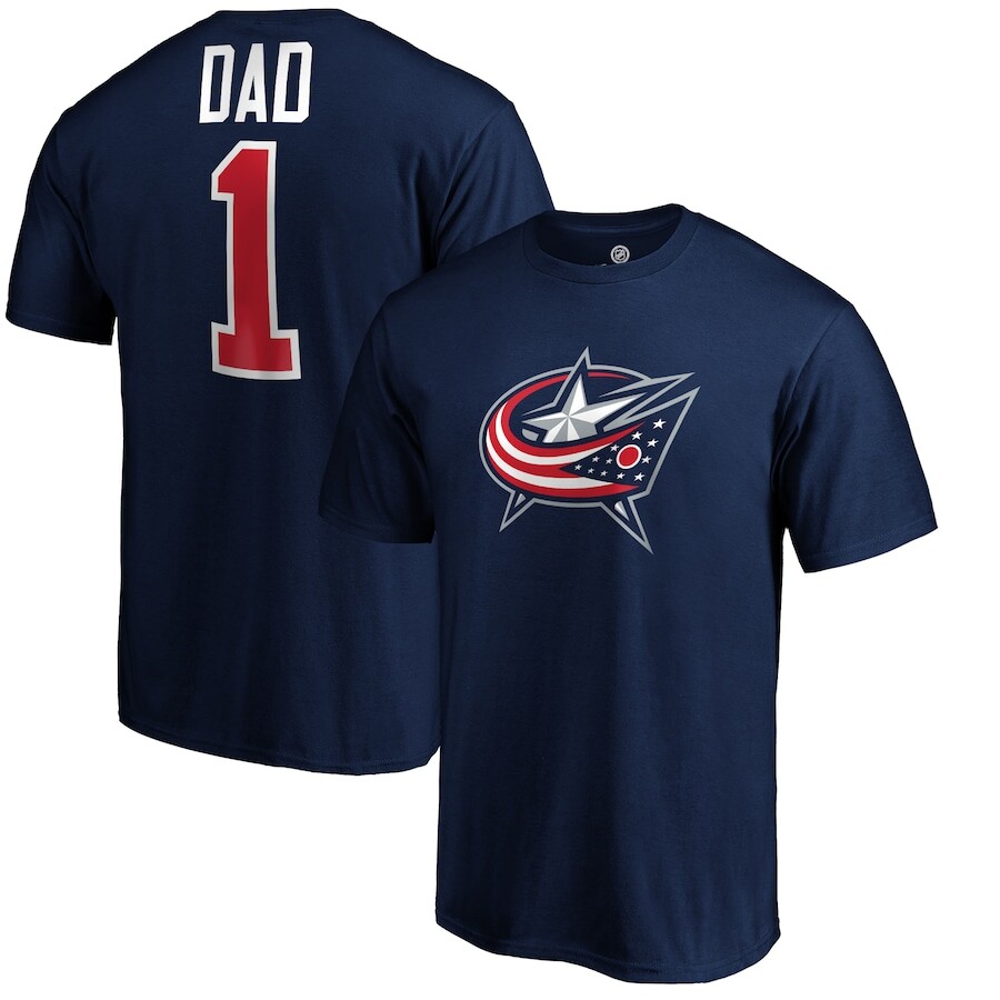 

Футболка с коротким рукавом Fanatics Branded Columbus Blue Jackets, нави