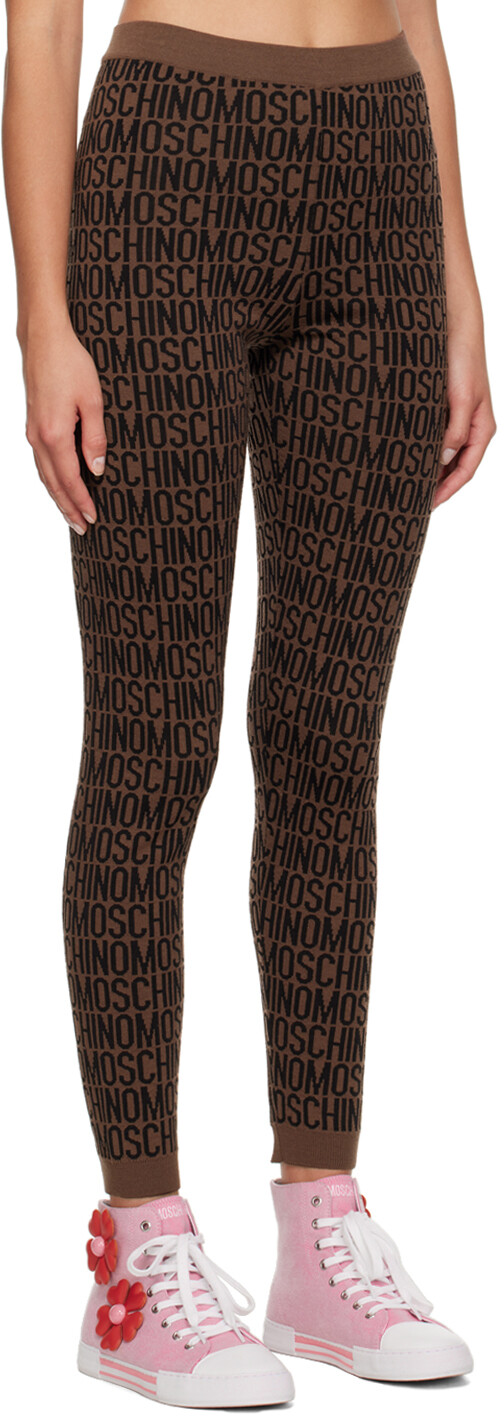 

Moschino Коричневые леггинсы по всей поверхности