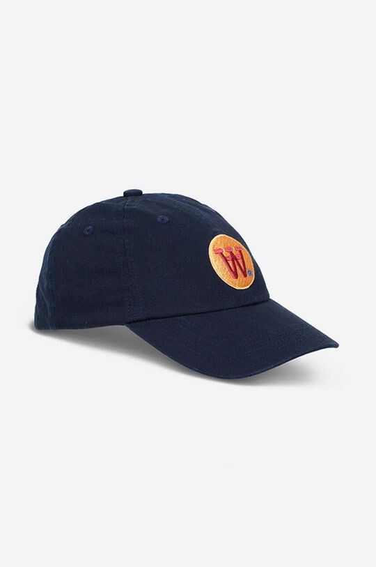 

Бейсболка Eli Badge из хлопка Wood Wood, темно-синий