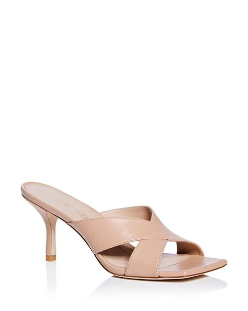 

Женские босоножки без шнуровки Carmen 75 на высоком каблуке Stuart Weitzman, цвет Tan/Beige