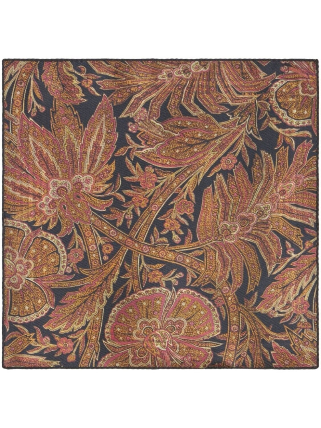 

ETRO шелковый платок-паше с геометричным принтом, синий