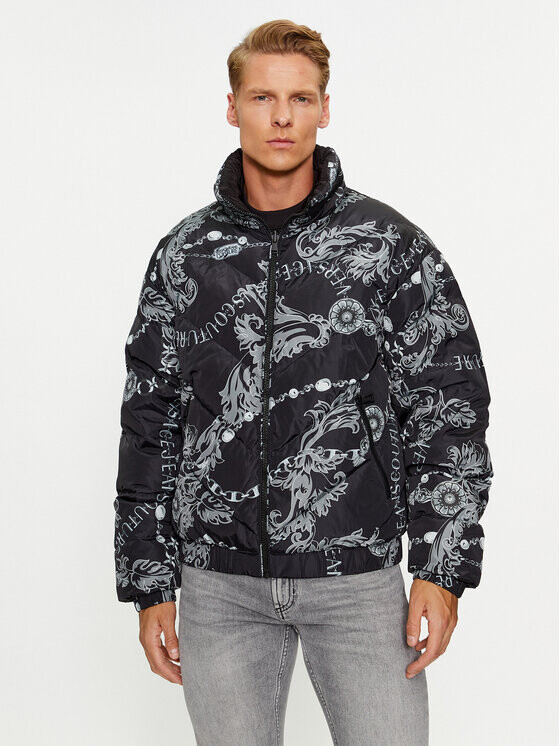 

Пуховик стандартного кроя Versace Jeans Couture, черный