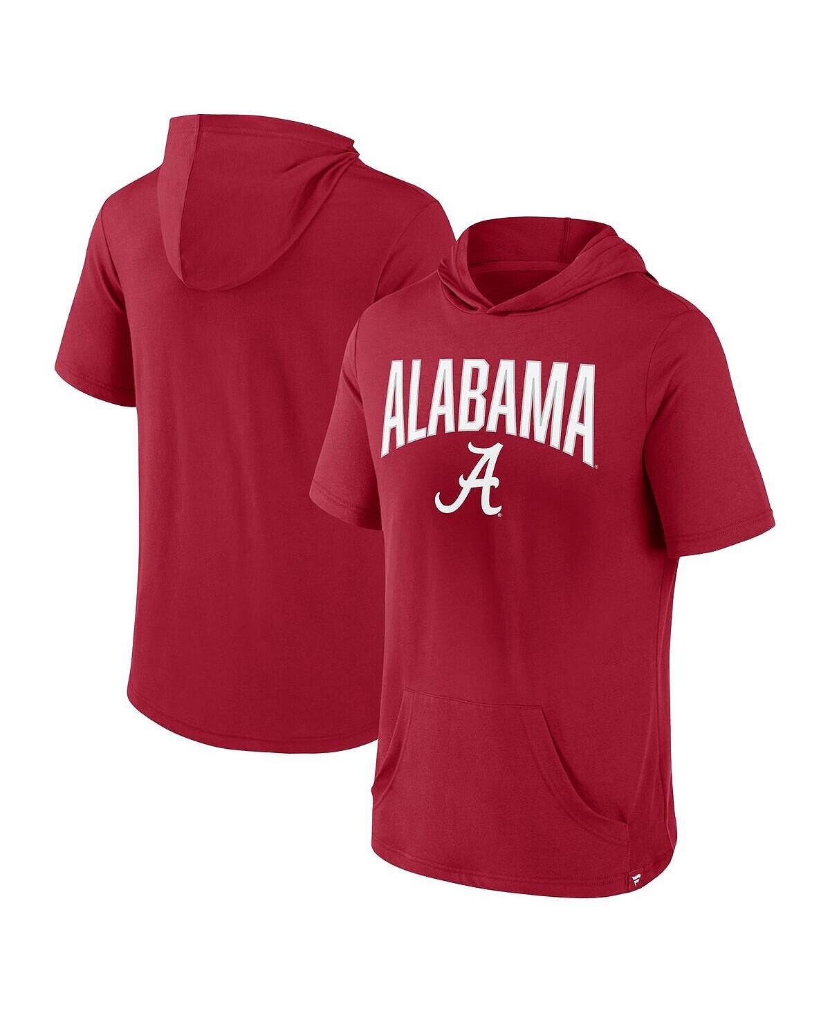 

Мужская футболка с капюшоном с логотипом Crimson Alabama Crimson Tide Outline Lower Arch Fanatics