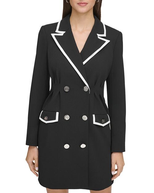 

Мини-платье-пиджак из крепа Scuba KARL LAGERFELD PARIS, цвет Black