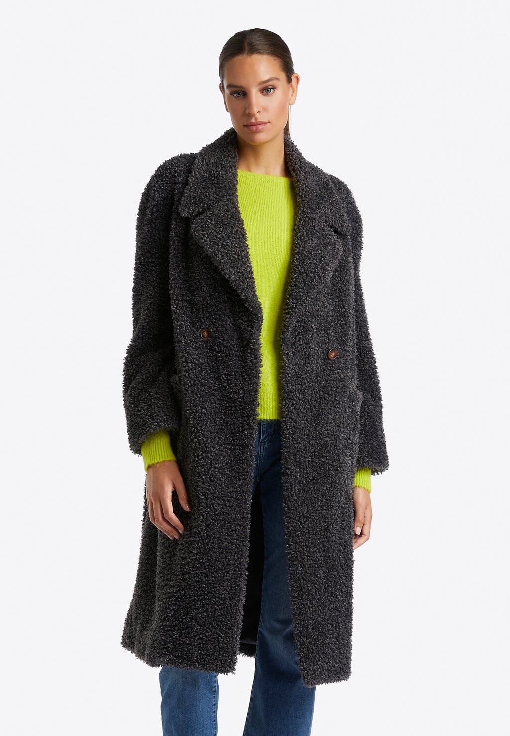 

Зимнее пальто Rich & Royal TEDDY MIT REVERS, цвет anthracit grey