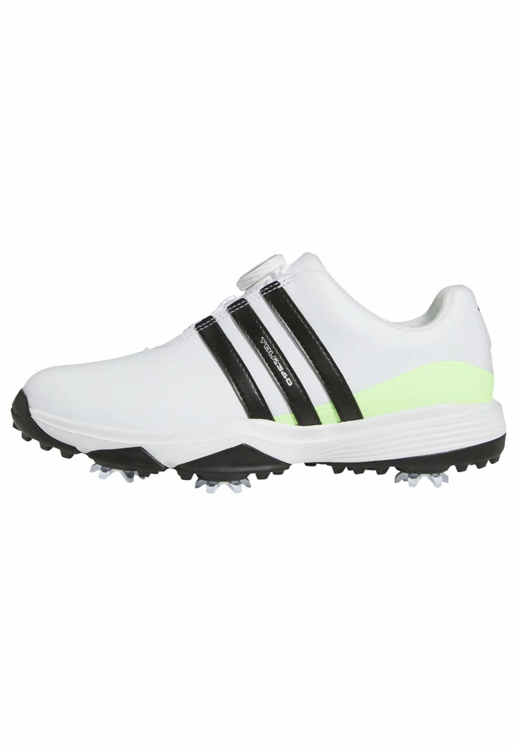 Обувь для гольфа adidas Performance, цвет cloud white core black green spark